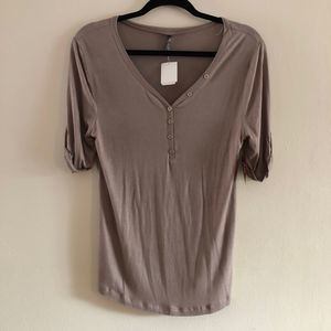 Splash Brown Henley Tunic